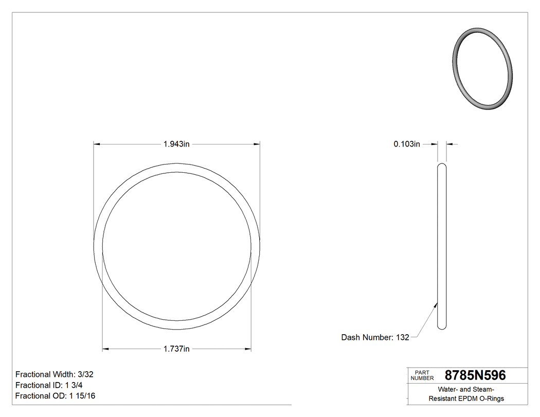 Technical drawing - 8785N596